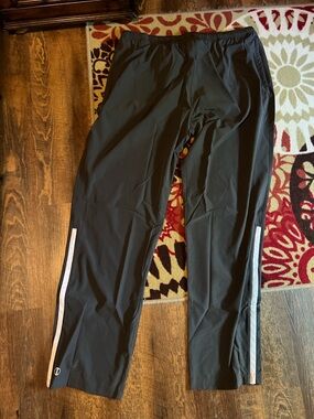 Holloway Black Adult 2XL Sports Pants with White Logo Trim